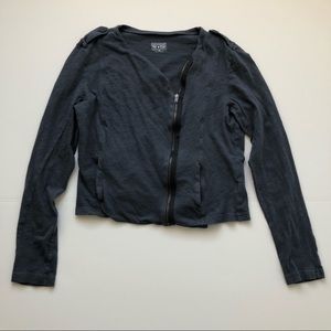 Gray zip up long sleeve shirt from Converse